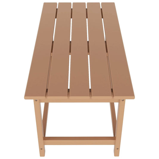 Polytrends Laguna All Weather Poly Outdoor Coffee Table – Rectangle Teak