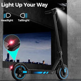 Electric Scooter for Adults, 19/25 Mph Max Speed, 21/25/35 Miles Range,350/500/600W APP Control E-Scooter with 8.5/10 Inflatable tire, Foldable Escooter with App Control, UL 2272 Certified